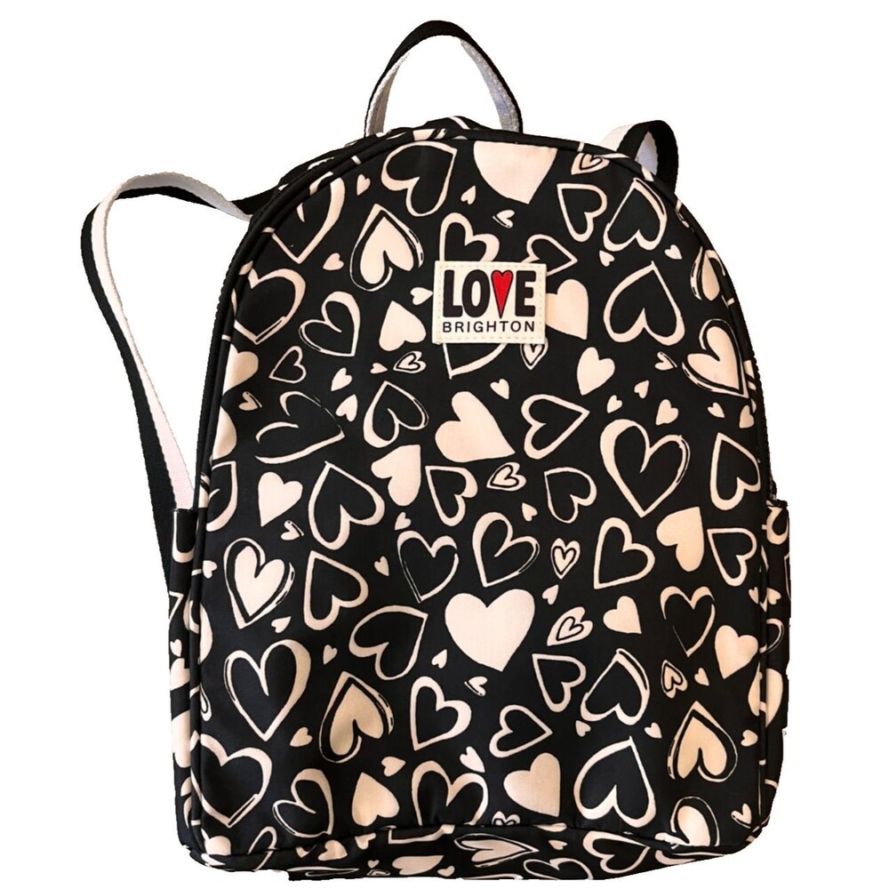Brighton Limited Edition ENDLESS LOVE Backpack Retail $150 Sold Out Black Hearts